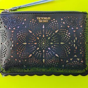 Victoria's Secret Black (8"X6") Wristlet Wallet